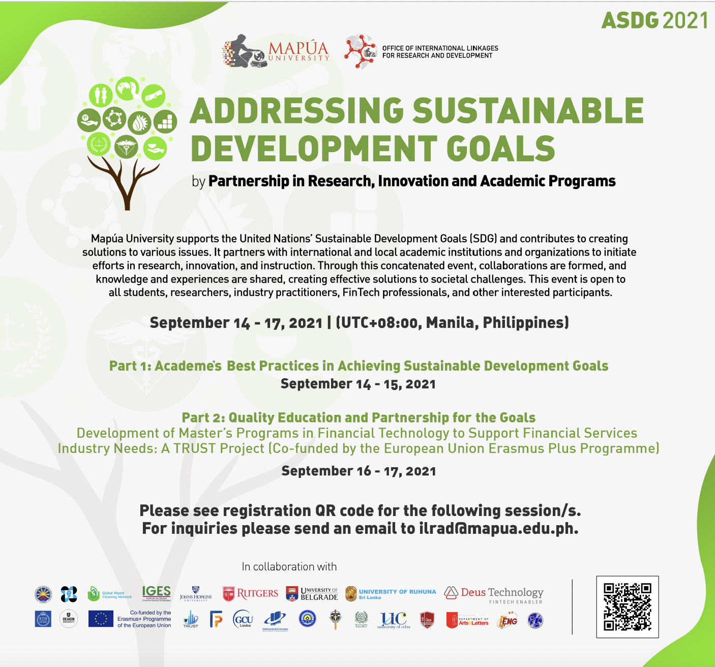 TRUST Project’s Philippine partners to host national event on September 14-17