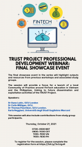 TRUST Project Professional Development Webinar: Final Showcase Event
